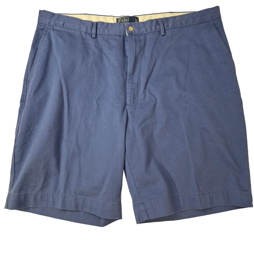 Polo Ralph‎ Lauren Prospect Shorts Mens 40 Blue Classic Chino Cotton Twill Vtg